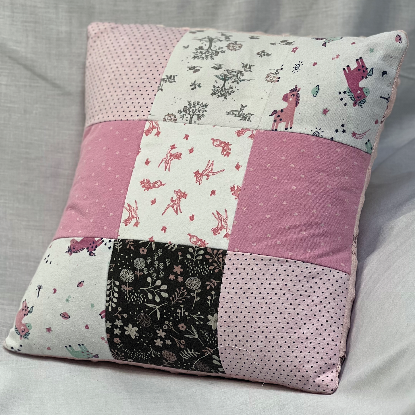 Small Memory Keepsake Patchwork Cushion